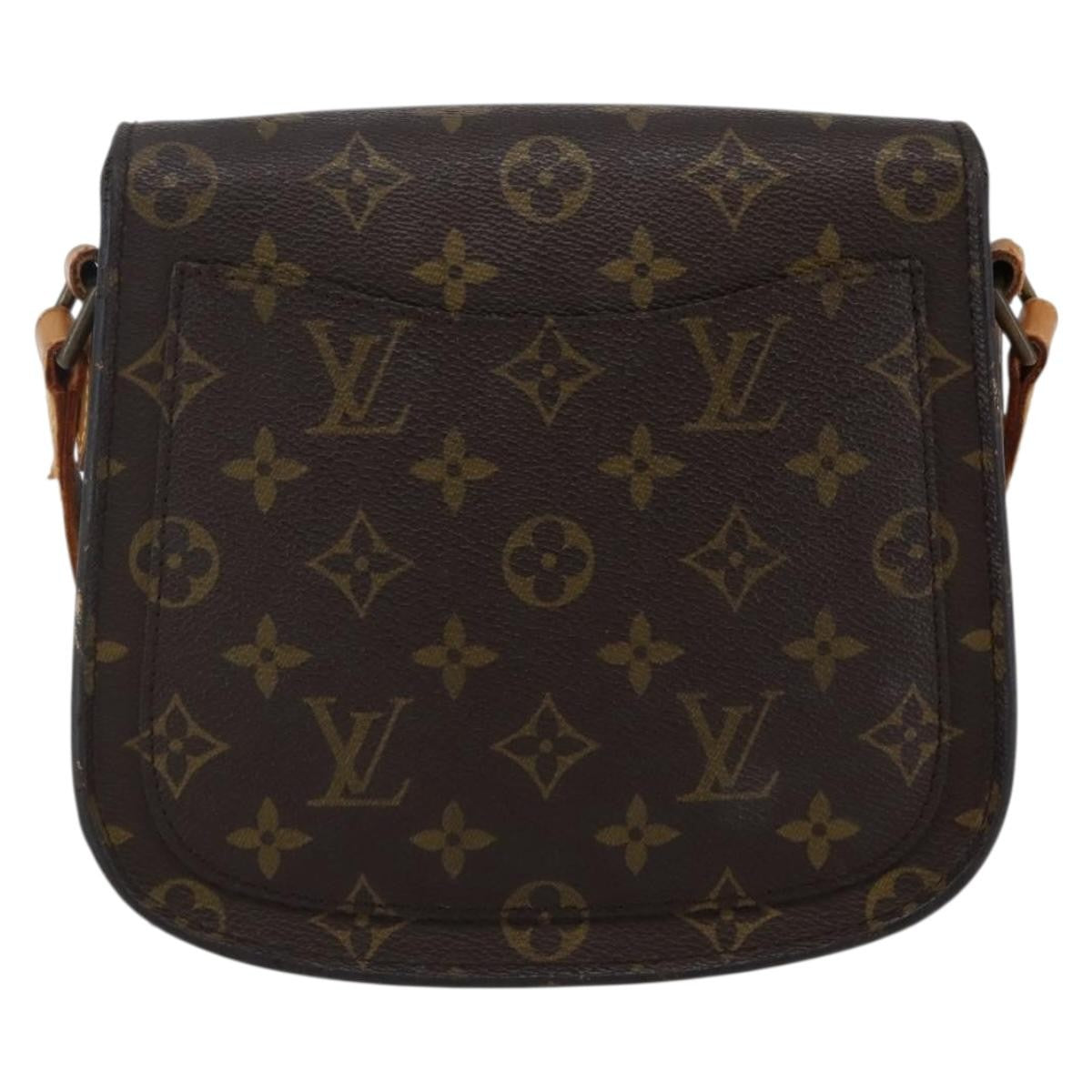 Louis Vuitton Saint Cloud Handbag Monogram Canvas, BROWN, CANVAS, Shoulder bag