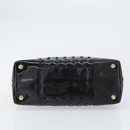 Bottega Veneta Intrecciato Tote Patent leather, BLACK, PATENT_LEATHER, Tote bag