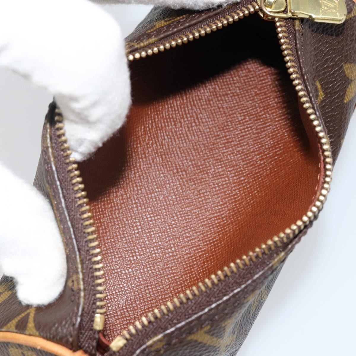 Louis Vuitton Papillon Pochette Monogram Canvas, BROWN, CANVAS, Clutche & pouche