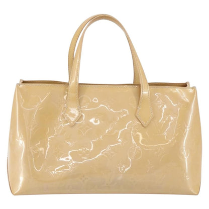 Louis Vuitton Wilshire Handbag Monogram Vernis, BEIGE, PATENT_LEATHER, Tote bag