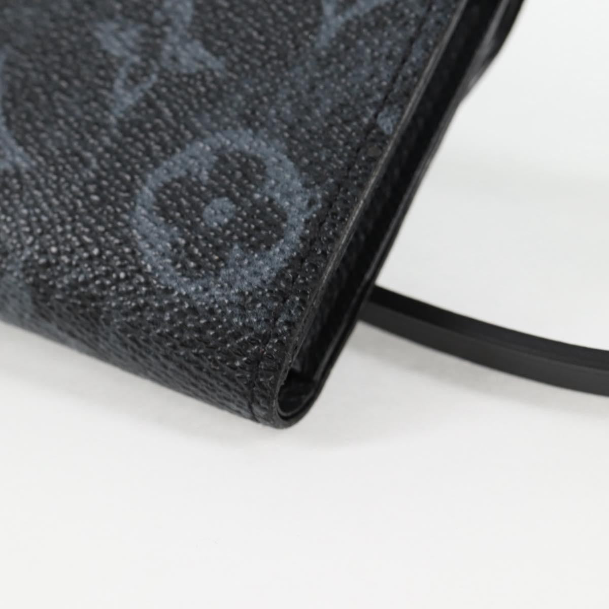 Louis Vuitton Cross Card Holder Limited Edition Monogram Pastel Noir, BLACK, CANVAS, Clutche & pouche