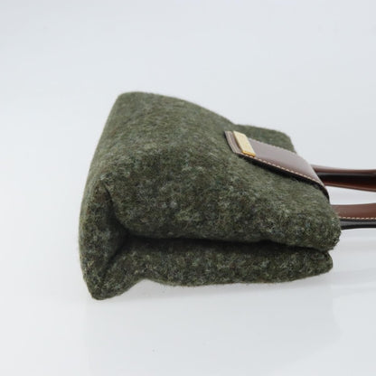 Bvlgari Handbag Canvas, GREEN, WOOL, Handbag