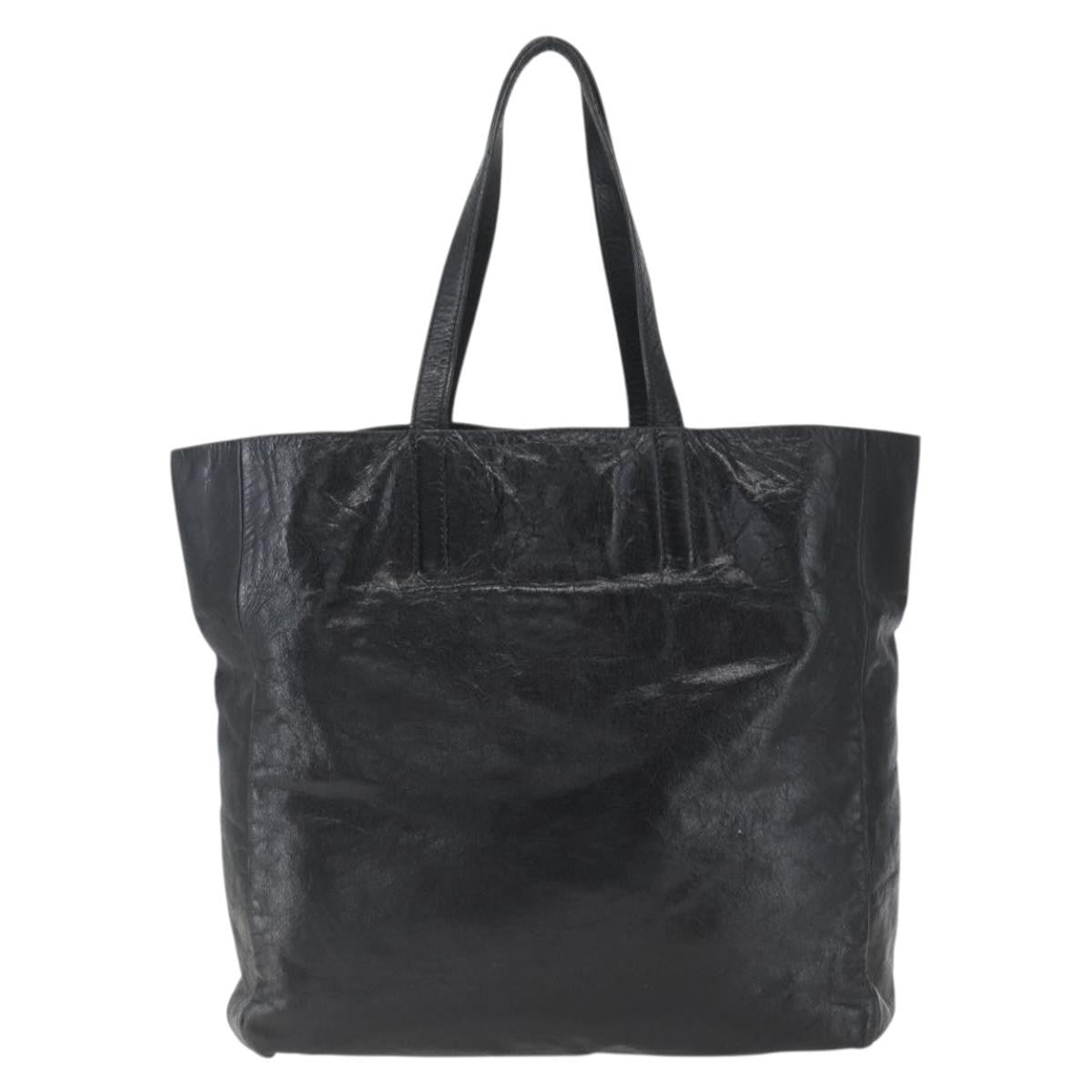 Miu Miu Vintage Tote bag Leather, BLACK, LEATHER, Tote bag