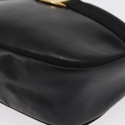 Salvatore Ferragamo Vara Bow camera Shoulder Bag Leather, BLACK, LEATHER, Shoulder bag