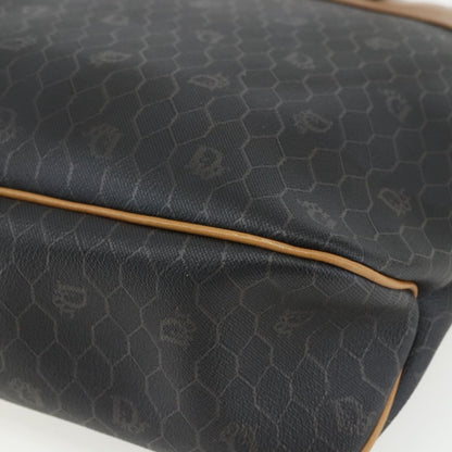 Christian Dior Vintage Honeycomb Tote Bag Canvas, BLACK, CANVAS, Tote bag