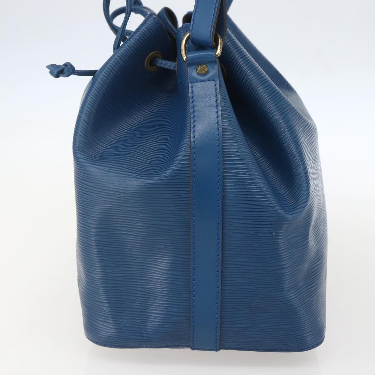 Louis Vuitton Petit Noe Handbag Epi Leather, BLUE, LEATHER, Shoulder bag