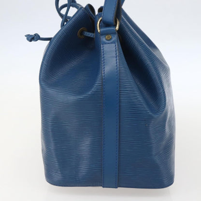 Louis Vuitton Petit Noe Handbag Epi Leather, BLUE, LEATHER, Shoulder bag