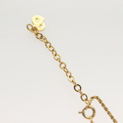 Christian Dior CD Pendant Necklace Metal and Crystals, GOLD, METAL, Necklace