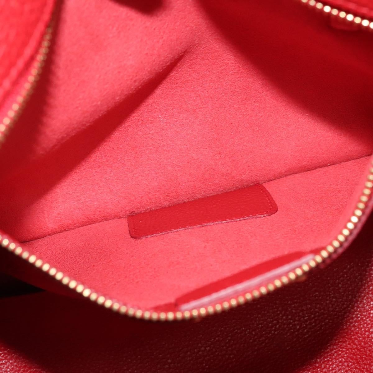 Salvatore Ferragamo Amy Tote Pebbled Leather, RED, LEATHER, Tote bag