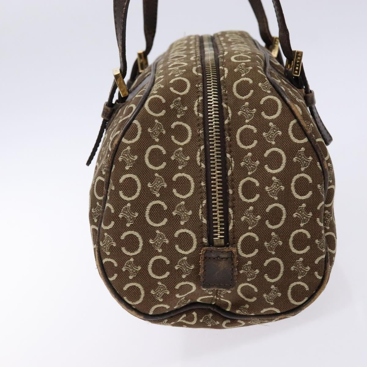 Celine Vintage Macadam Handbag Macadam, BROWN, CANVAS, Handbag