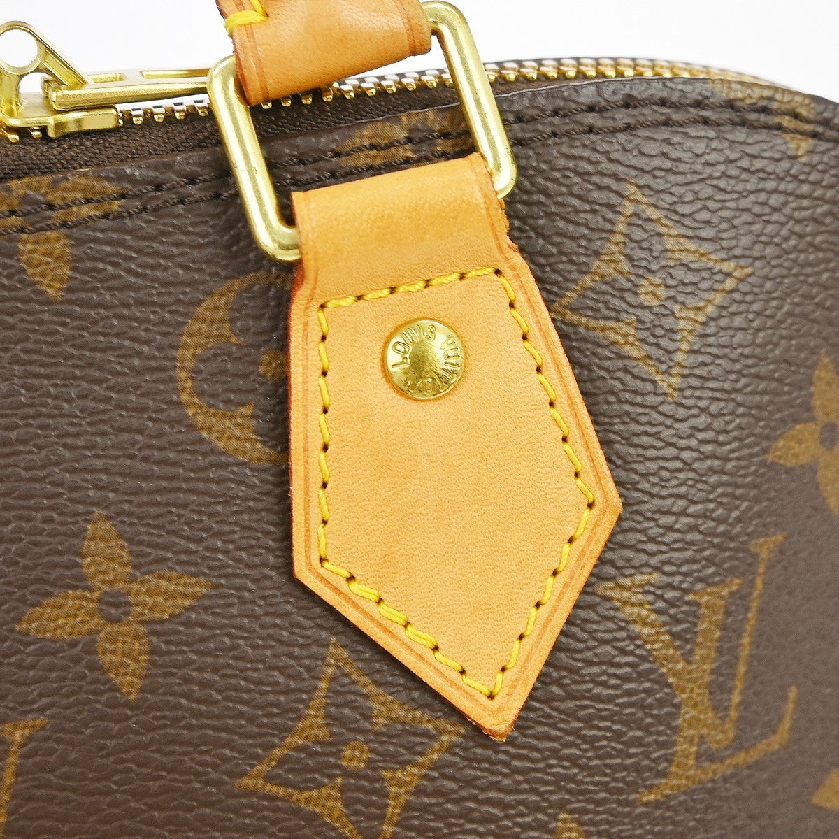 Louis Vuitton Alma Handbag Monogram Canvas, Brown, Canvas, Handbag