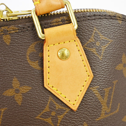 Louis Vuitton Alma Handbag Monogram Canvas, Brown, Canvas, Handbag