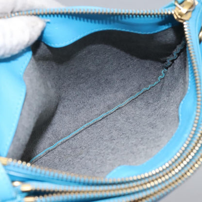 Celine Trio Crossbody Bag Leather, BLUE, LEATHER, Crossbody bag