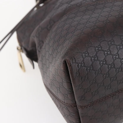 Gucci Bree Dome Tote Guccissima Leather, BROWN, LEATHER, Tote bag