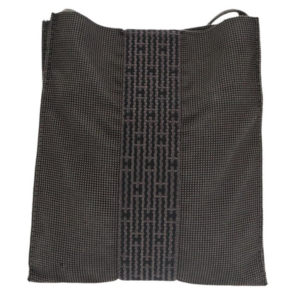 Hermes Herline Crossbody Canvas, GRAY, CANVAS, Crossbody bag