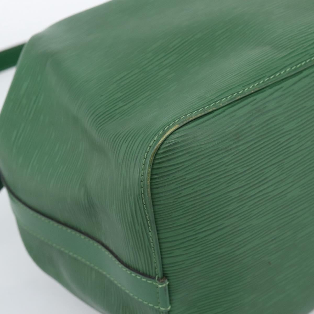 Louis Vuitton Petit Noe Handbag Epi Leather, Green, Leather, Shoulder Bag