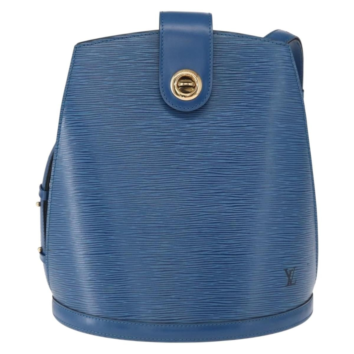 Louis Vuitton Cluny Shoulder Bag Epi Leather, BLUE, LEATHER, Shoulder bag