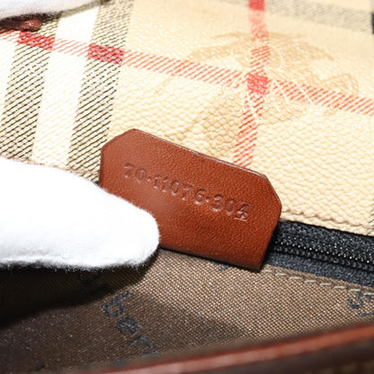 Burberry Nova check Pochette Canvas, BEIGE, CANVAS, Clutche & pouche