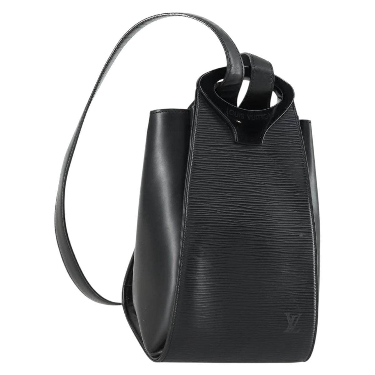 Louis Vuitton Minuit Handbag Epi Leather, BLACK, LEATHER, Shoulder bag