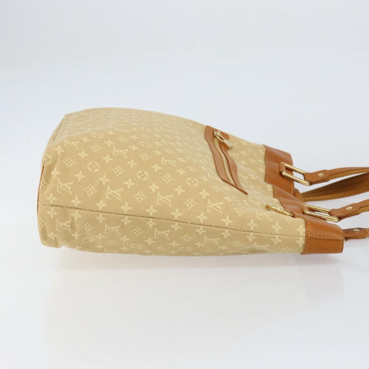 Louis Vuitton Lucille Handbag Mini Lin, BEIGE, CANVAS, Tote bag