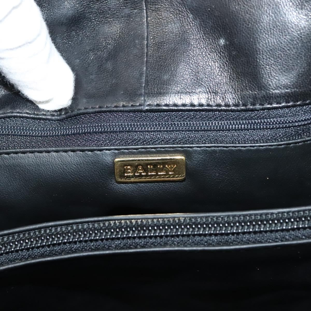 Bally Vintage Tote Bag Quilted Leather, BLACK, LEATHER, Tote bag