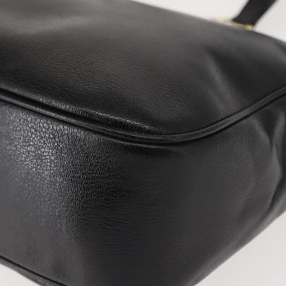 Salvatore Ferragamo Gancini Tote Leather, BLACK, LEATHER, Tote bag