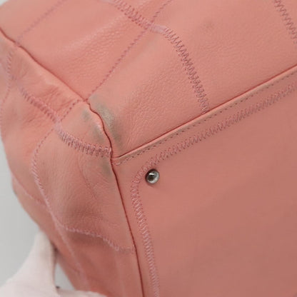 Chanel Chocolate Bar CC Bowler Bag Caviar skin, PINK, LEATHER, Handbag