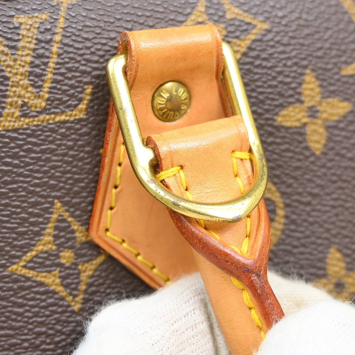 Louis Vuitton Alma Handbag Monogram Canvas, Brown, Canvas, Handbag
