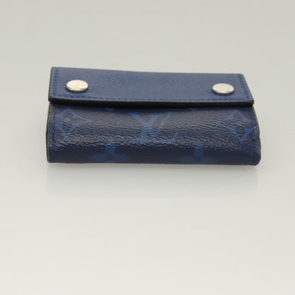 Louis Vuitton Discovery Wallet Monogram Taigarama, BLUE, LEATHER, Wallets