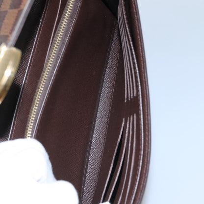Louis Vuitton Sistina Wallet Damier, BROWN, CANVAS, Wallets
