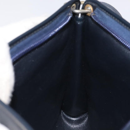 Christian Dior Vintage Trotter Shoulder Bag Canvas, NAVY, CANVAS, Shoulder bag