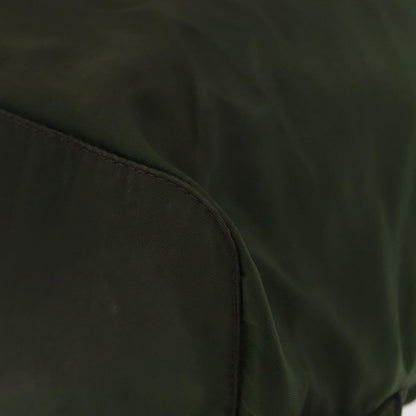 Prada Double Front Pocket Backpack Tessuto, Khaki, Nylon, Backpack