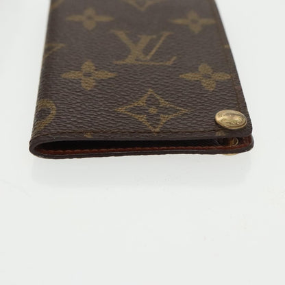 Louis Vuitton Porte Cartes Pression Card Case Monogram Canvas, BROWN, CANVAS, Card Holders