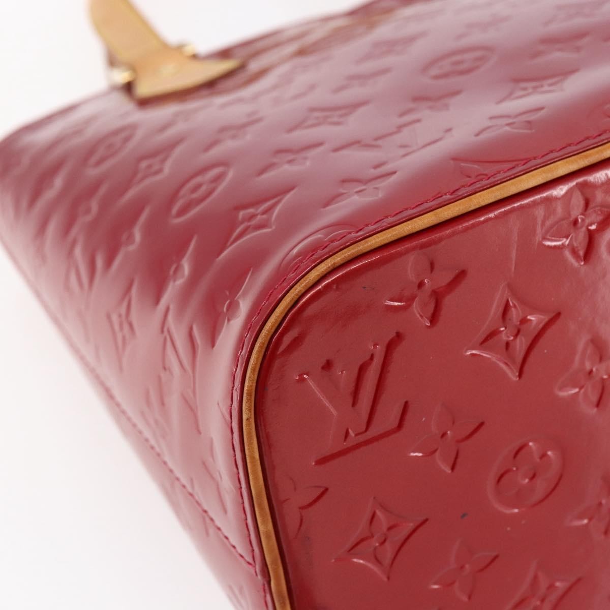 Louis Vuitton Houston Handbag Monogram Vernis, RED, PATENT_LEATHER, Handbag