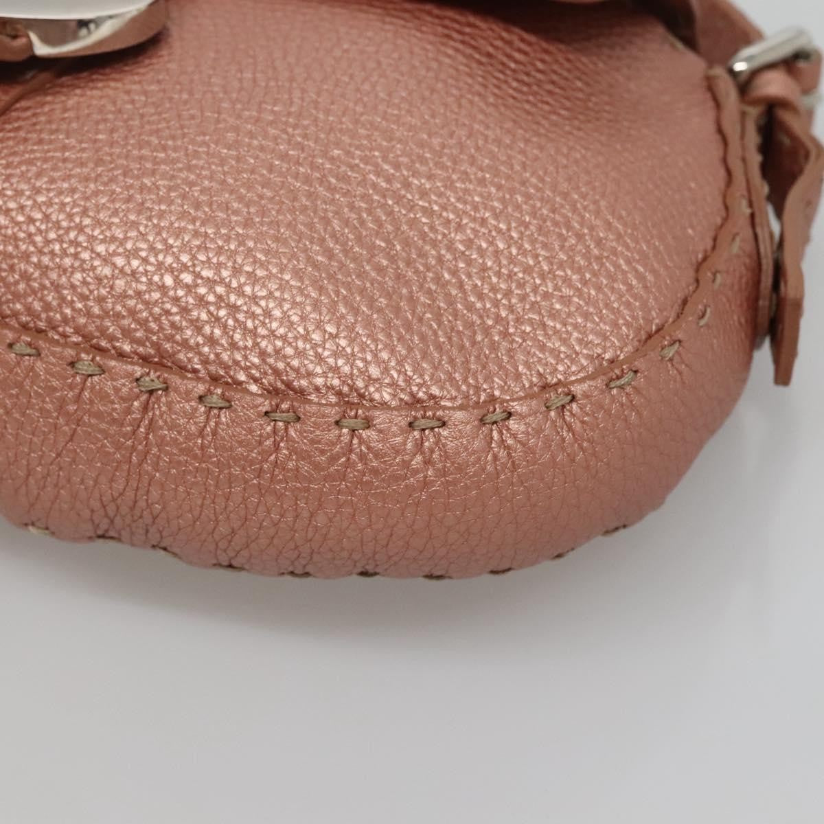Fendi Vintage Selleria Flap Bag Leather, PINK, LEATHER, Shoulder bag