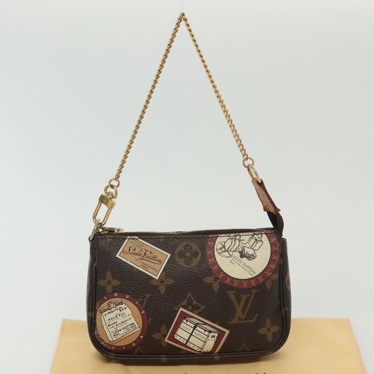 Louis Vuitton Pochette Accessoires Monogram Canvas, BROWN, CANVAS, Clutche & pouche