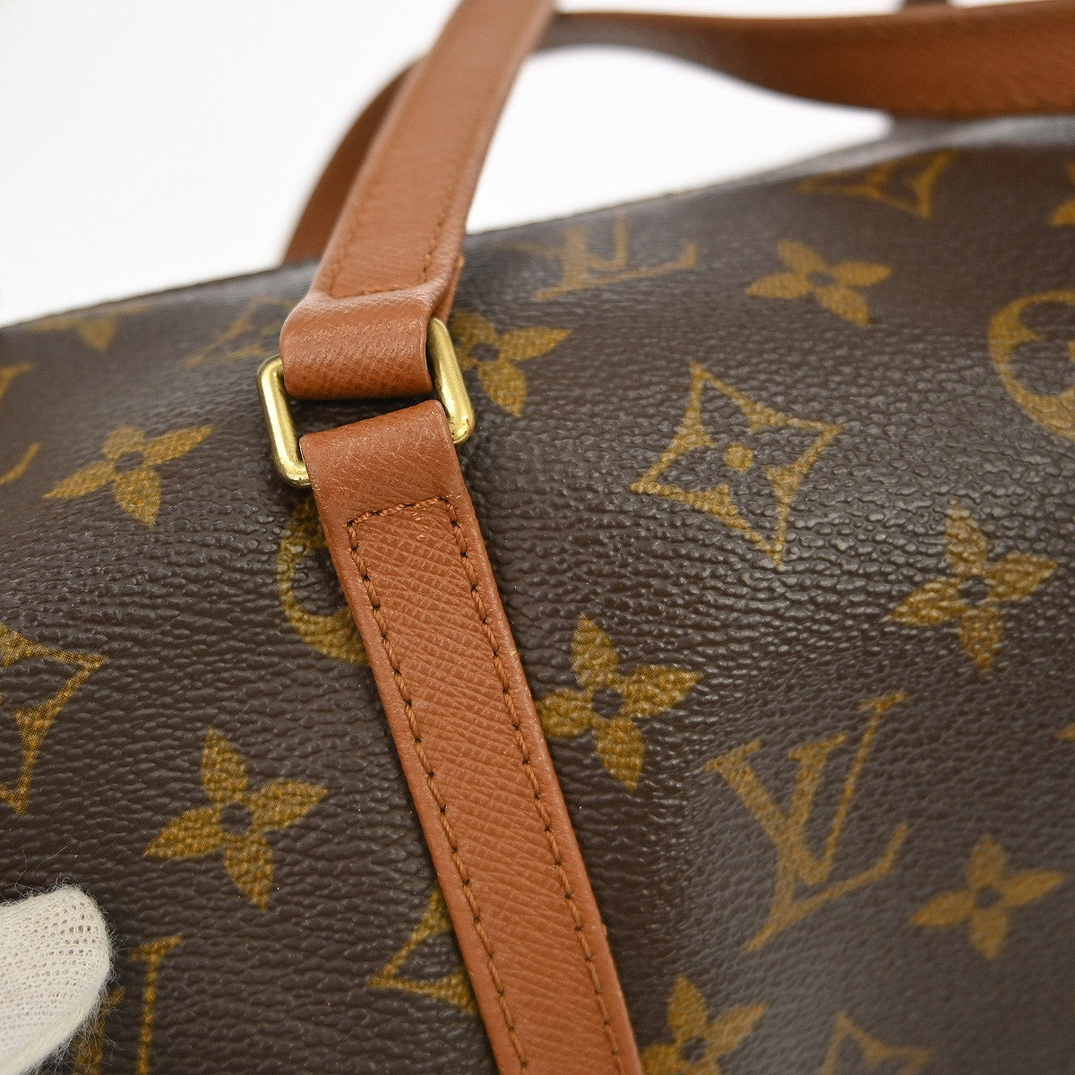 Louis Vuitton Papillon Handbag Monogram Canvas, Brown, Canvas, Handbag