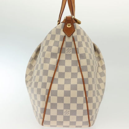 Louis Vuitton Siracusa Handbag Damier, WHITE, CANVAS, Shoulder bag