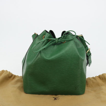 Louis Vuitton Petit Noe Handbag Epi Leather, Green, Leather, Shoulder Bag