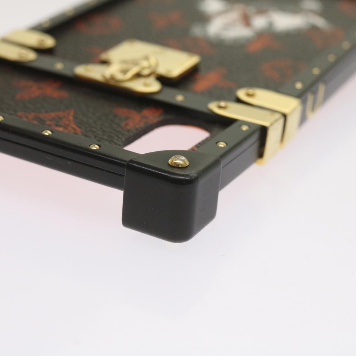 Louis Vuitton Phone case Canvas, BLACK, METAL, Tech accessory