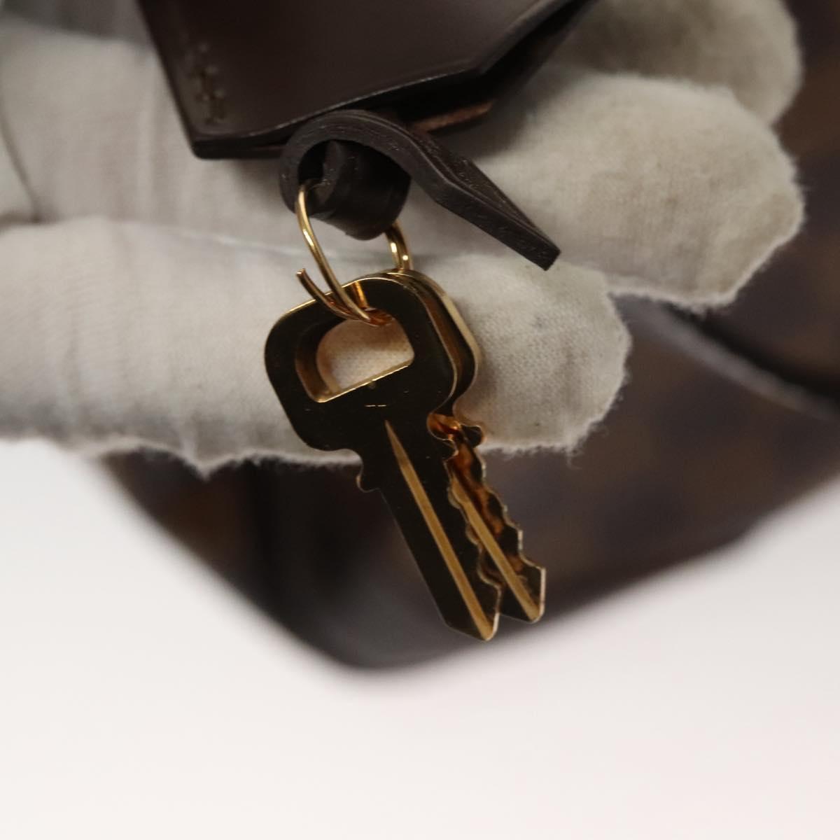 Louis Vuitton Verona Handbag Damier, BROWN, CANVAS, Shoulder bag