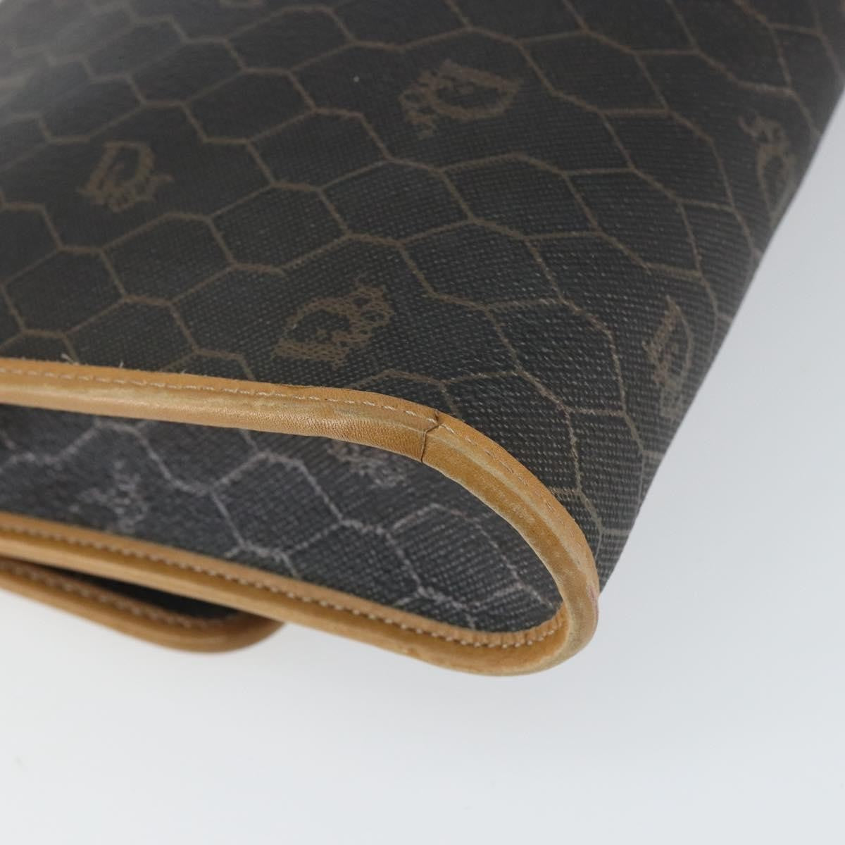 Christian Dior Vintage Honeycomb Shoulder Bag Canvas, BLACK, CANVAS, Shoulder bag