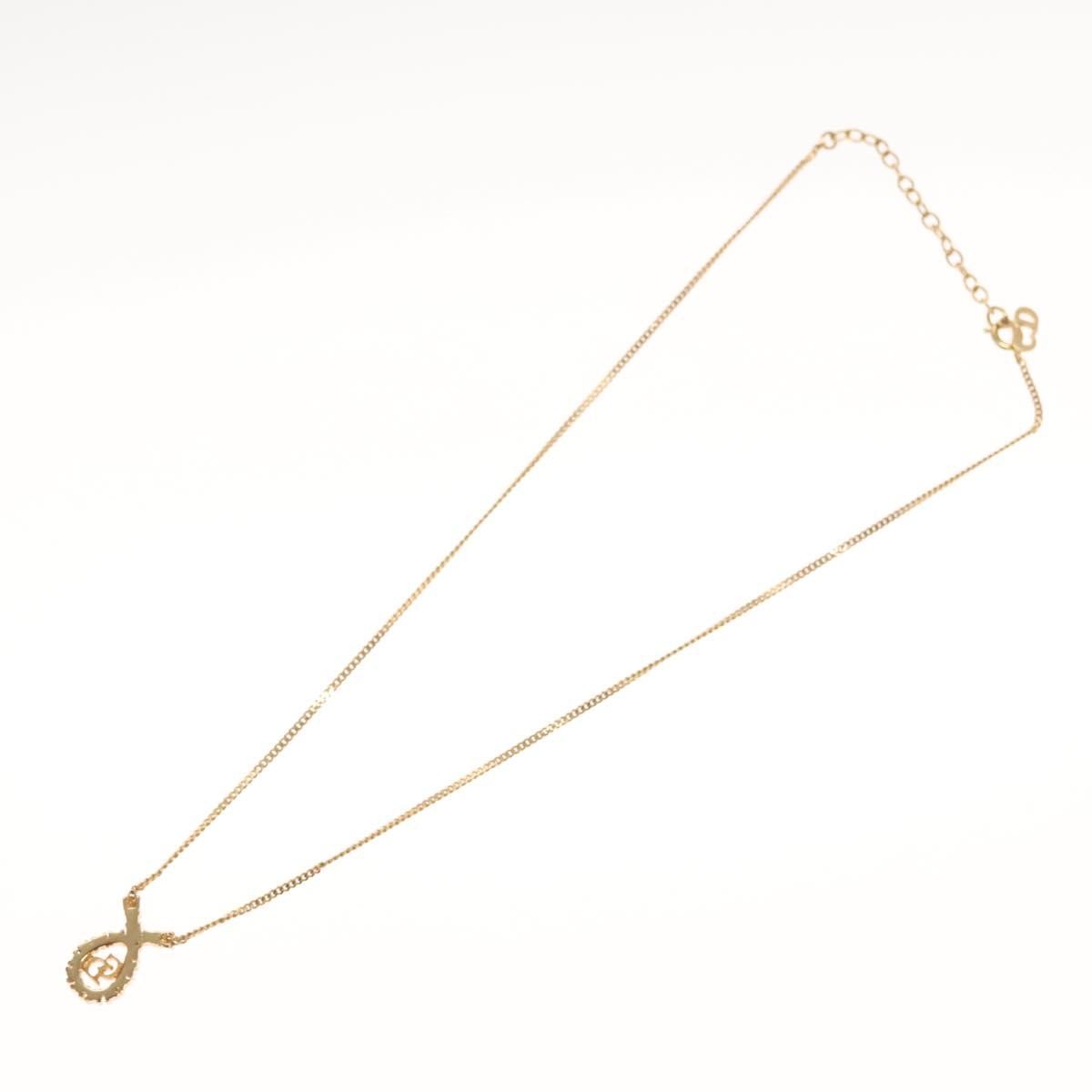 Christian Dior CD Pendant Necklace Gold-plated, GOLD, METAL, Necklace