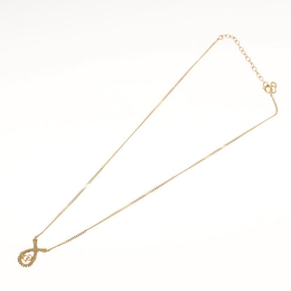 Christian Dior CD Pendant Necklace Gold-plated, GOLD, METAL, Necklace