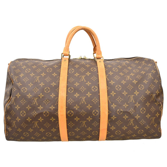 Louis Vuitton Keepall Bandouliere Bag Monogram Canvas, Brown, Canvas, Travel Bag