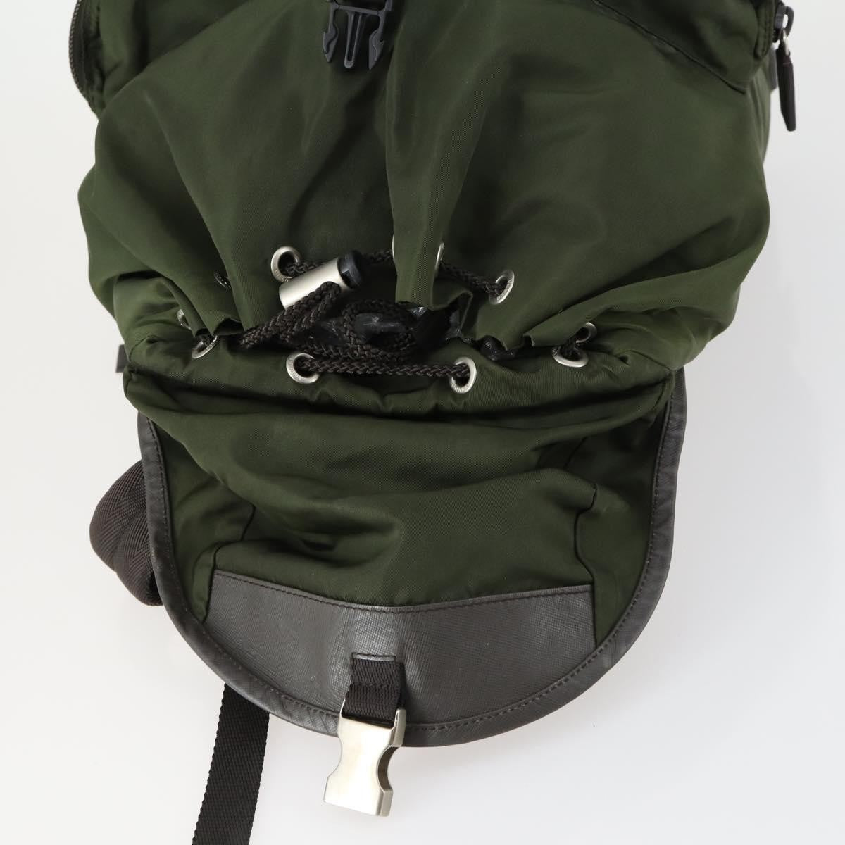 Prada Double Front Pocket Backpack Tessuto, KHAKI, NYLON, Backpack