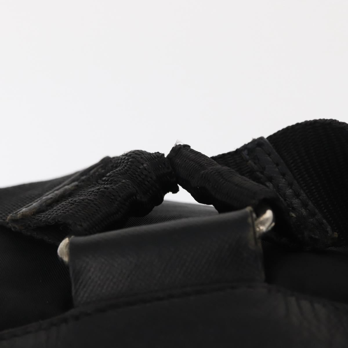 Prada Double Front Pocket Backpack Tessuto, BLACK, NYLON, Backpack