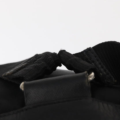 Prada Double Front Pocket Backpack Tessuto, BLACK, NYLON, Backpack