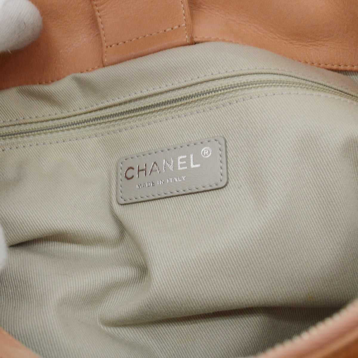 Chanel CC Sea Hit Tote Quilted Iridescent Calfskin, PINK, LEATHER, Tote bag