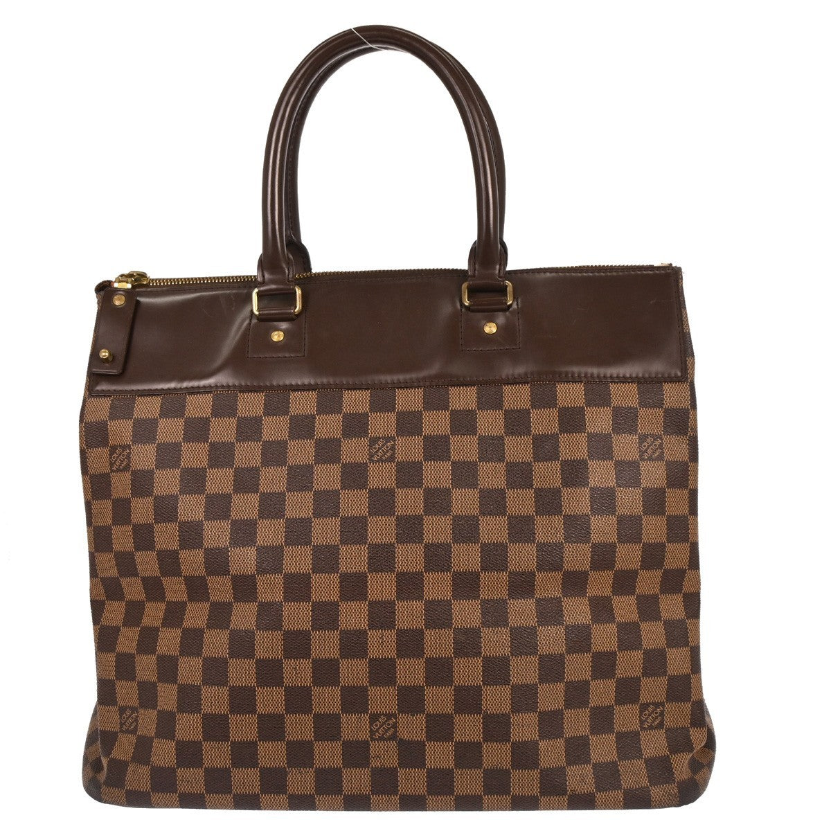 Louis Vuitton Greenwich Travel Bag Damier, BROWN, CANVAS, Tote bag
